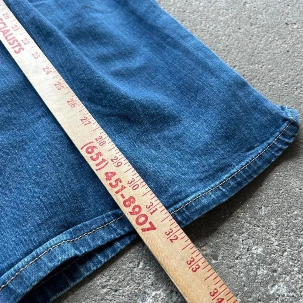 Levis 541 Ocean Blue Wash Y2K Straight Leg Denim Blue Jeans Workwear School